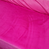 Fellimitat Plüsch Kurzhaar pink