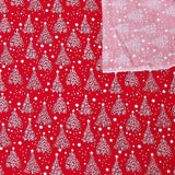 Baumwolle rot Weihnachtsbäume