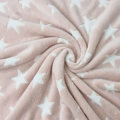 Fleece rosa stars