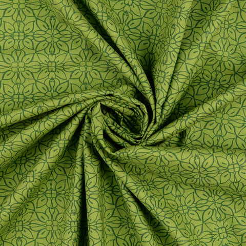 Baumwolle Green flower