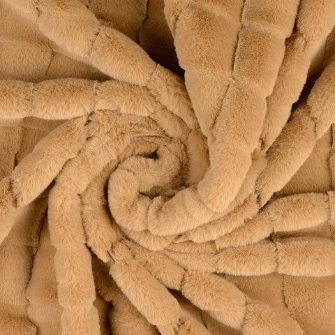 Fellimitat Plüsch karamell