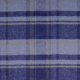 Mantelstoff / Mantelflausch karo blau