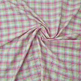 Seersucker pink grün kariert