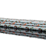 Baumwolle hellblau Schmetterlinge