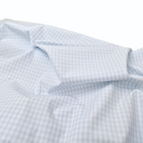 Baumwolle weiß blau kariert