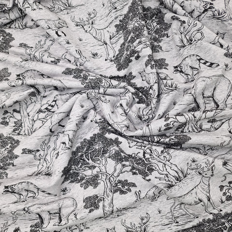 Wintersweat  Waldtiere grau