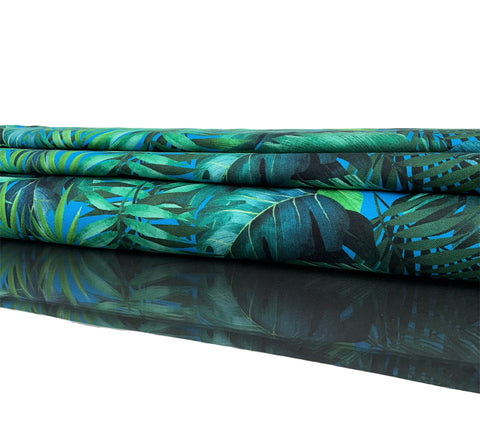 Piqué Digitaldruck Blätter