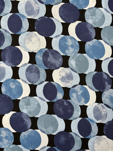 Satin Viskose dots denim