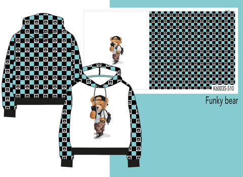 French Terry Panel Bär