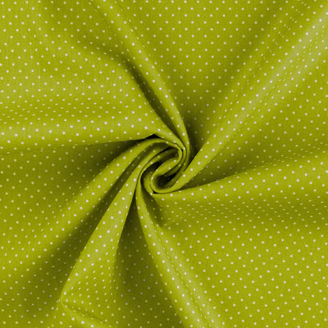 Baumwolle Poplin minimal daisy grün