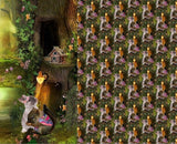 Panel Eichhörnchen und Hase digital Jersey