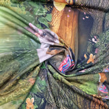 Panel Eichhörnchen und Hase digital Jersey