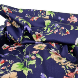 Baumwoll Satin Print Navy