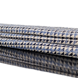 Strick blau beige gemustert