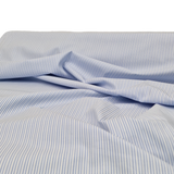 Baumwolle gestreift weiß / blau