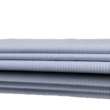 Baumwolle gestreift weiß / blau