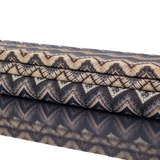 Nylon Mesh Zigzag Navy Taupe