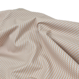 Strick Hahnentritt pfirsich-hellblau