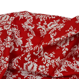 Baumwolle Poplin rote Ranken