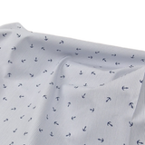 Baumwolle Poplin Anchor blue