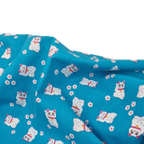 Baumwolle Poplin Maneki Neko