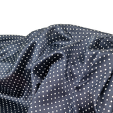 Baumwolle satin blue dots