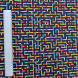 Poplin mit buntem Muster