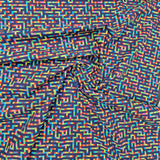 Poplin mit buntem Muster