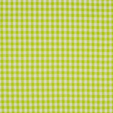 Baumwolle Poplin karo limegrün