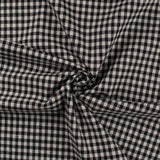 Baumwolle Poplin karo schwarz