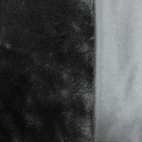 Soft Plüsch Fellimitat schwarz