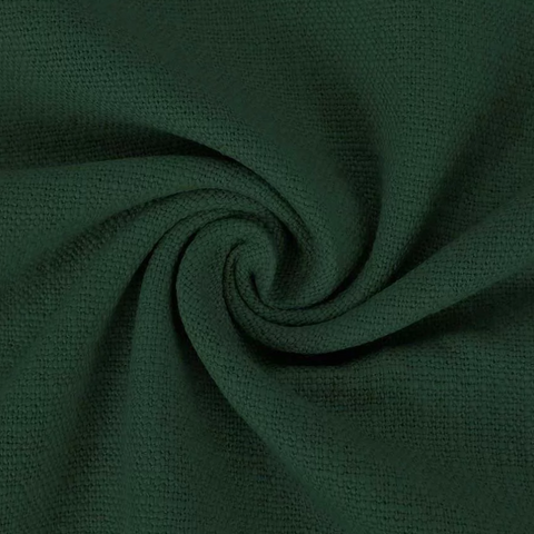 Stretch Leinen Dunkelgrün uni