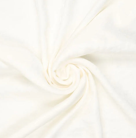 Viskose Poplin wollweiß uni chinino