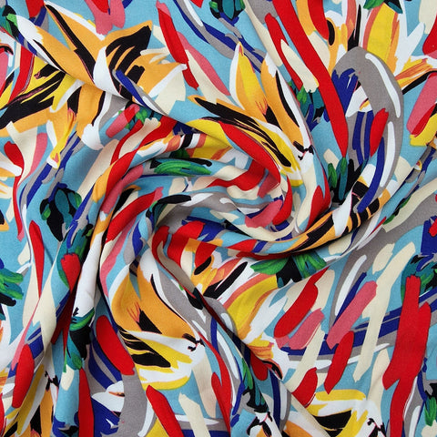 Viskose Abstrakt bunt