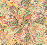 Viskose Poplin Stretch Paisley