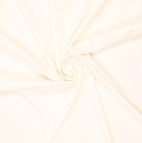 Viskose Poplin Stretch weiß uni