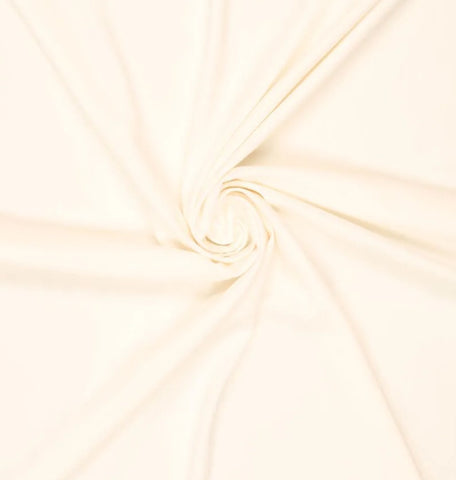 Viskose Poplin Stretch wollweiß uni