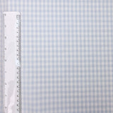 Baumwolle weiß blau kariert