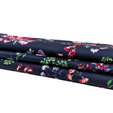 Baumwolle Blumen dunkelblau