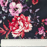 Baumwolle Blumen dunkelblau