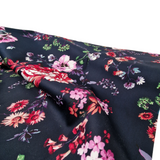 Baumwolle Blumen dunkelblau