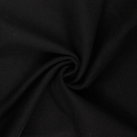 Baumwoll Bündchen uni schwarz 5001