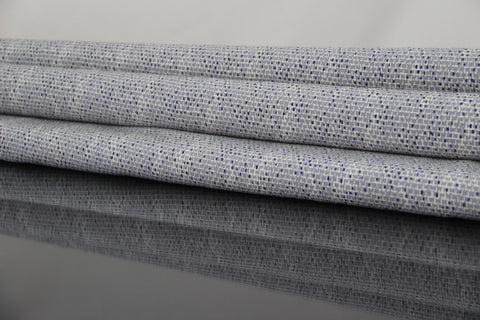 Viskose Druck blau creme Labyrinth