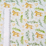 Musselin Schaukelpferd