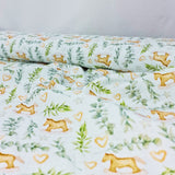 Musselin Schaukelpferd