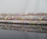 Viskose Paisleydruck gelb rosa