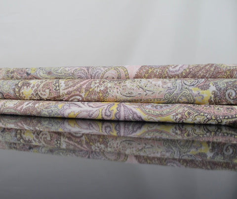 Viskose Paisleydruck gelb rosa