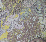 Viskose Paisleydruck gelb rosa