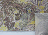 Viskose Paisleydruck gelb rosa