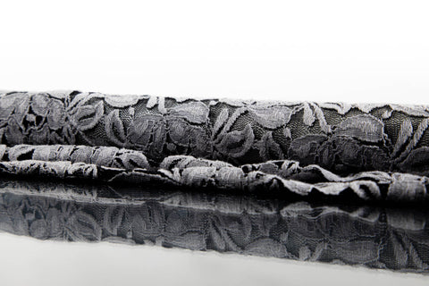 Elastische Spitze grau